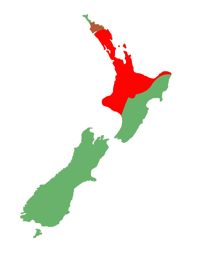 Dactylocnemis pacificus distribution