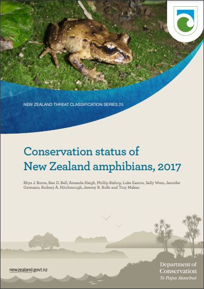 Conservation status of New Zealand amphibians, 2017